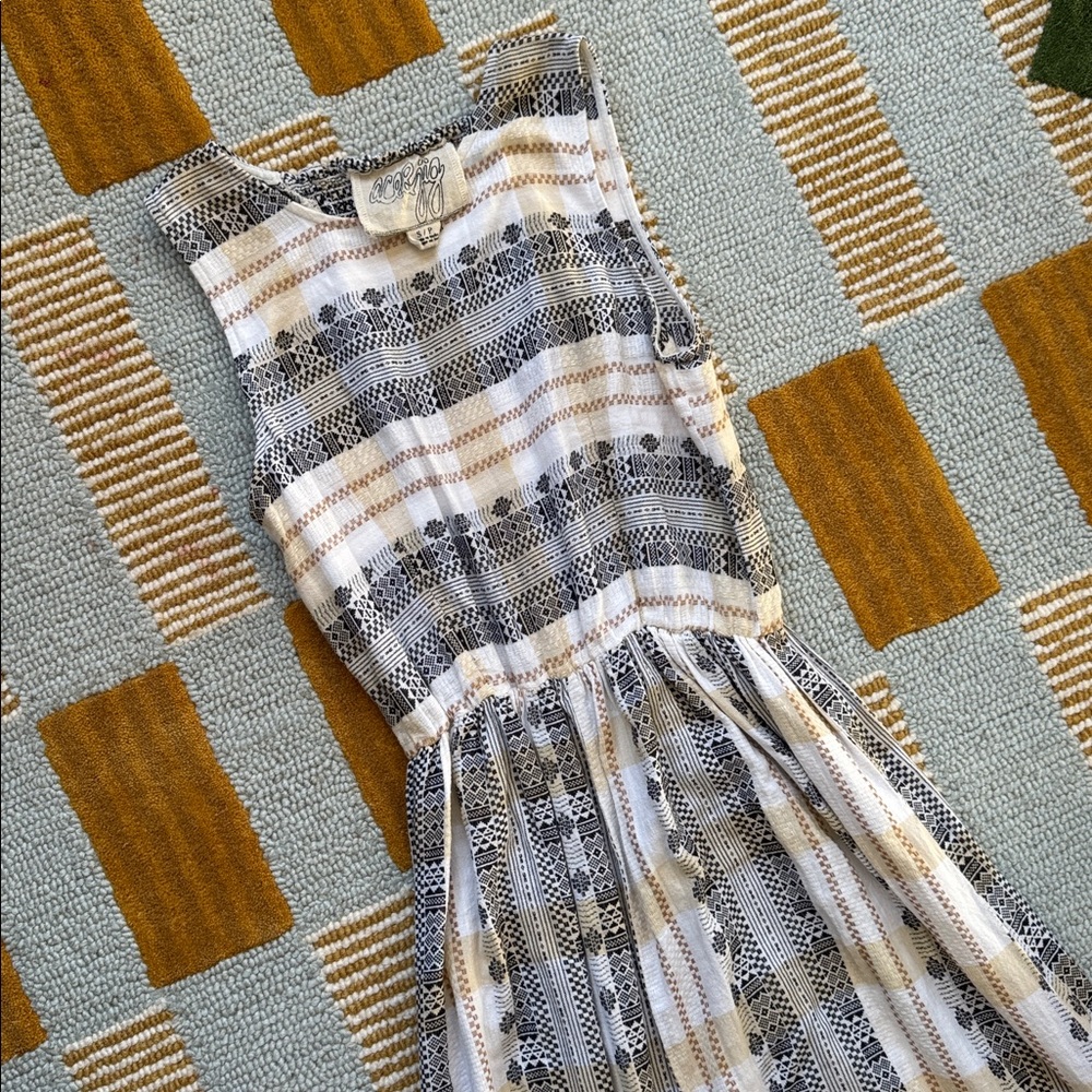 Ace & Jig Raw Hem Neutrals Maxi Dress